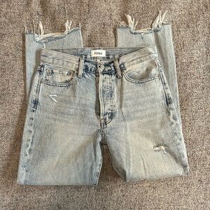 Pistola Button-fly Charlie High Rise Straight in Hysteria Distressed